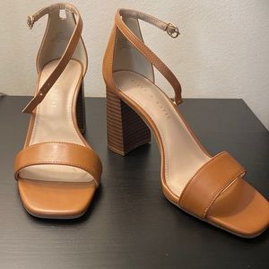 Kelly & Katie Tan Block Heels. NEVER WORN